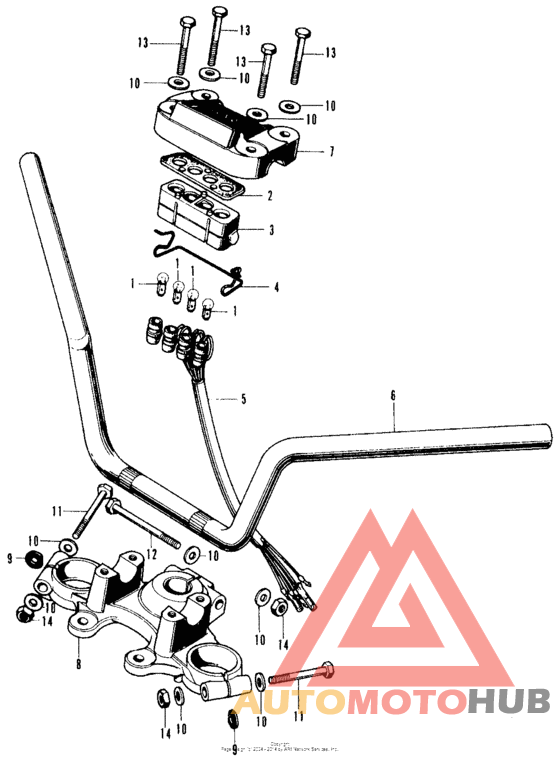Handlebar + top bridge