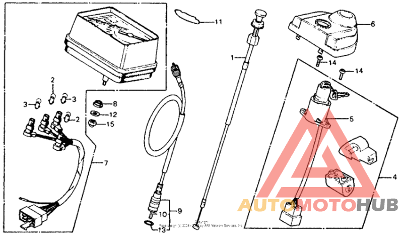 Speedometer + key set