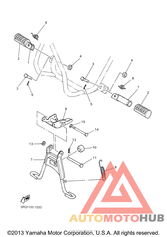 Stand. footrest