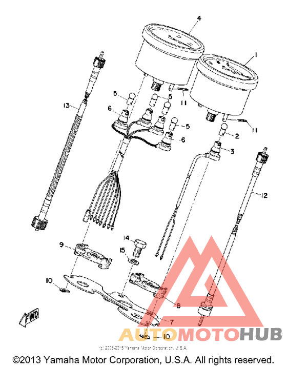 Спидометр-тахометр
