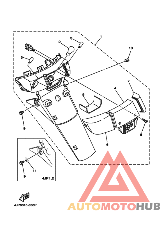 Taillight unit ass`y