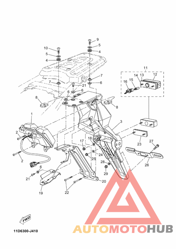 Taillight unit ass`y