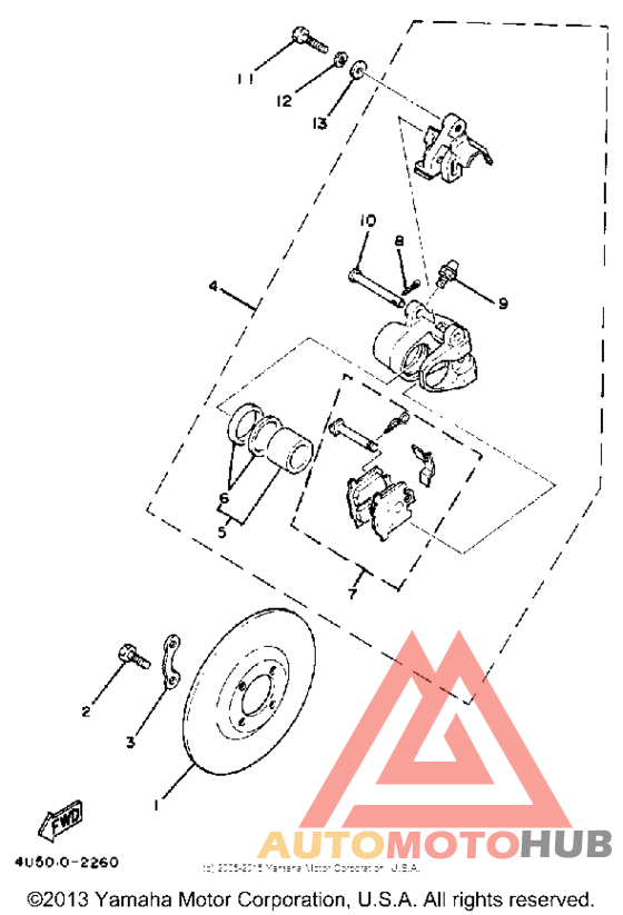 Front brake - caliper