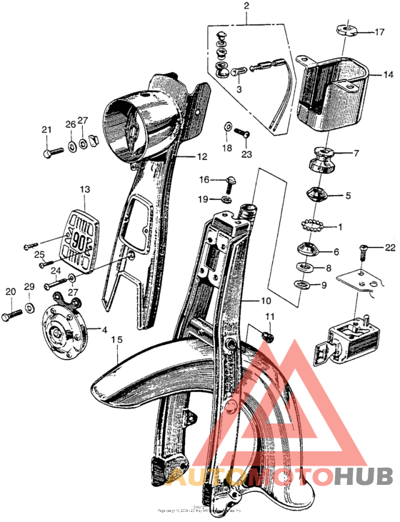 Front fork + front fender