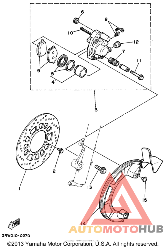 Передний суппорт