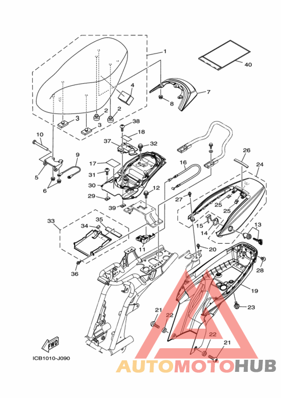 Сиденье и держатель