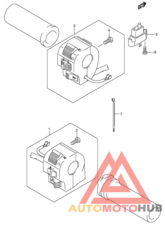Рулевой переключатель