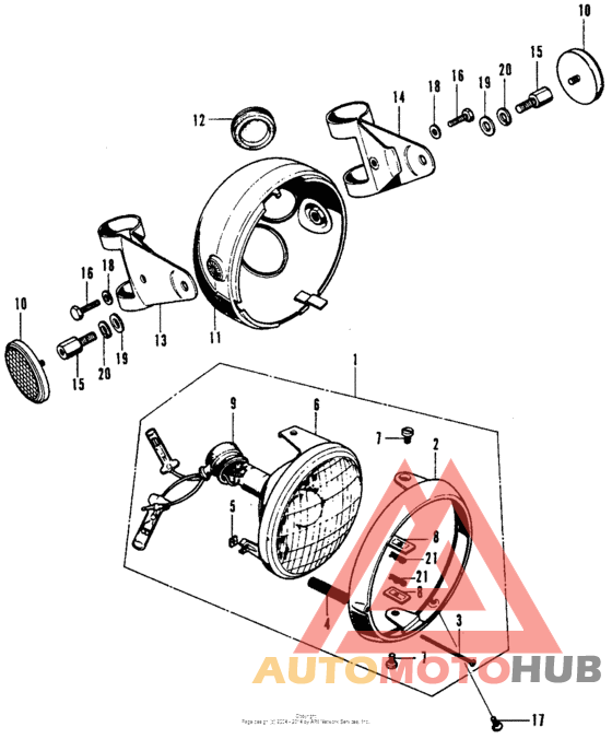 Sl70 headlight + headlight case