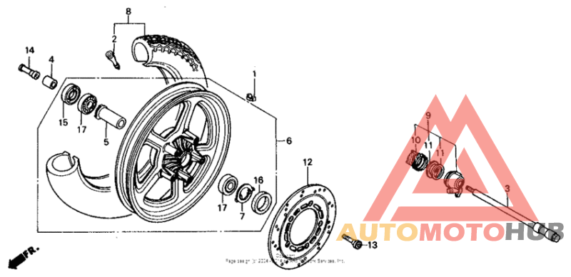 Переднее колесо