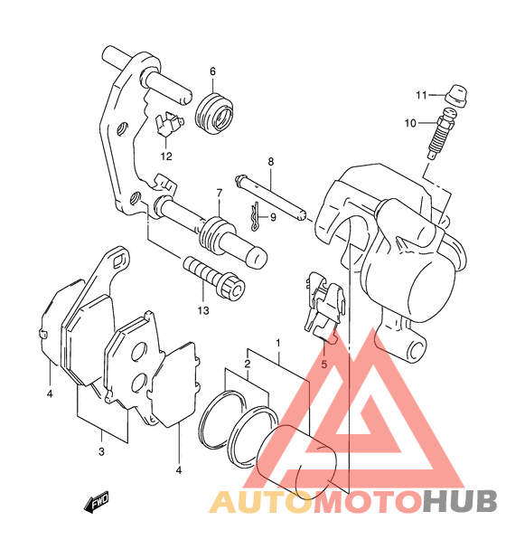 Передний суппорт