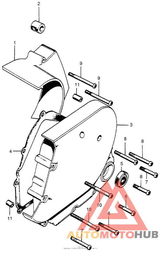 Transmission cover + rear cover