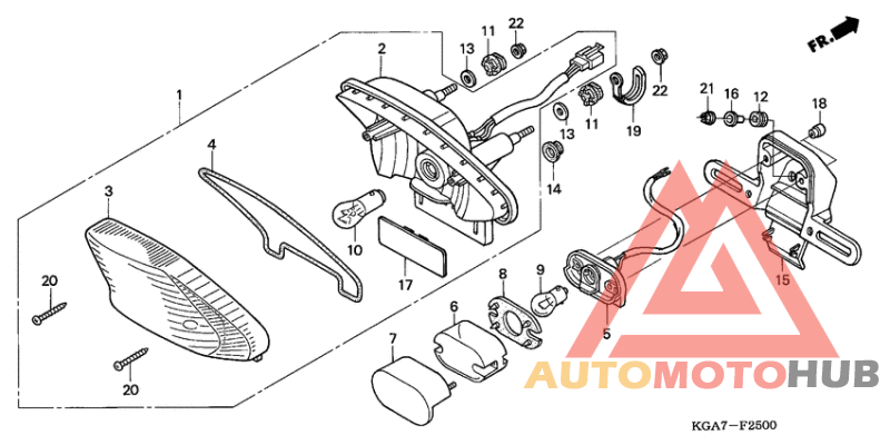 Taillight unit ass`y