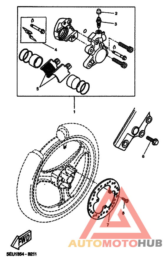 Передний суппорт