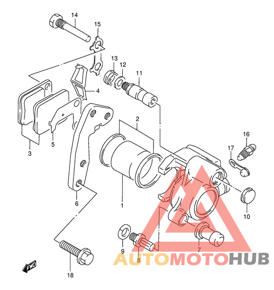 Передний суппорт
