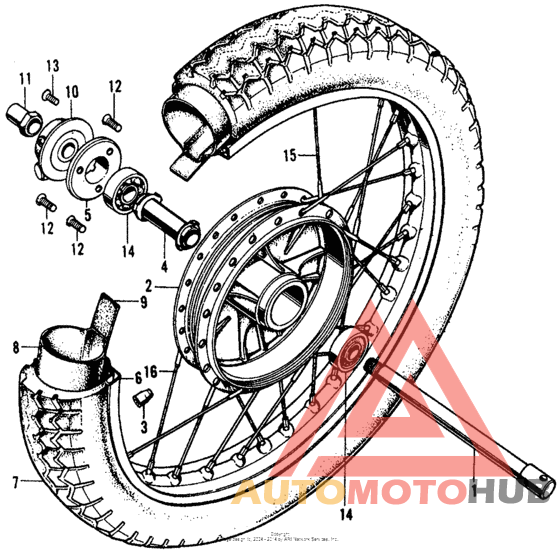 Переднее колесо