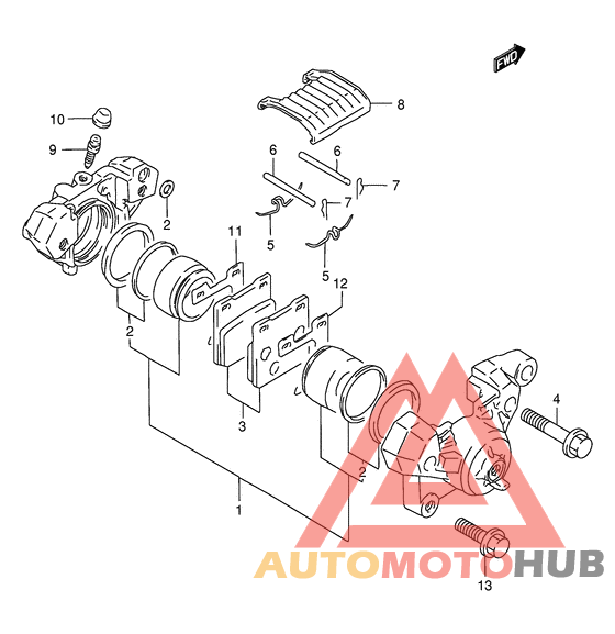 Задний суппорт