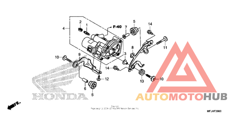 Rear power unit (cbr600ra)