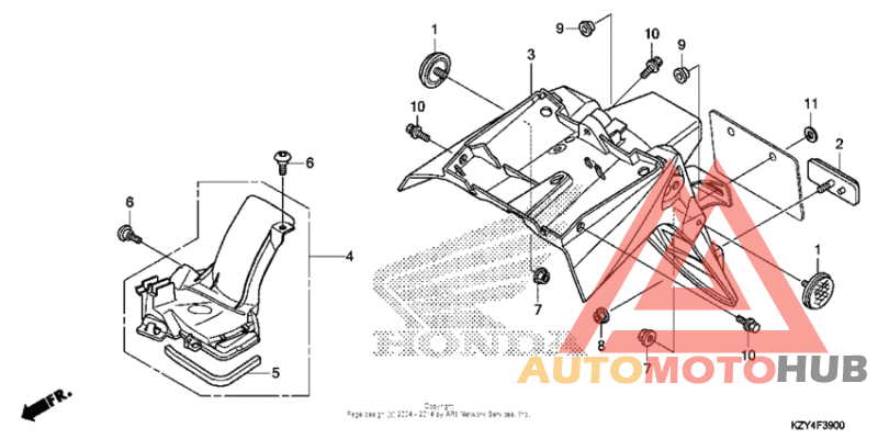 Задний бампер
