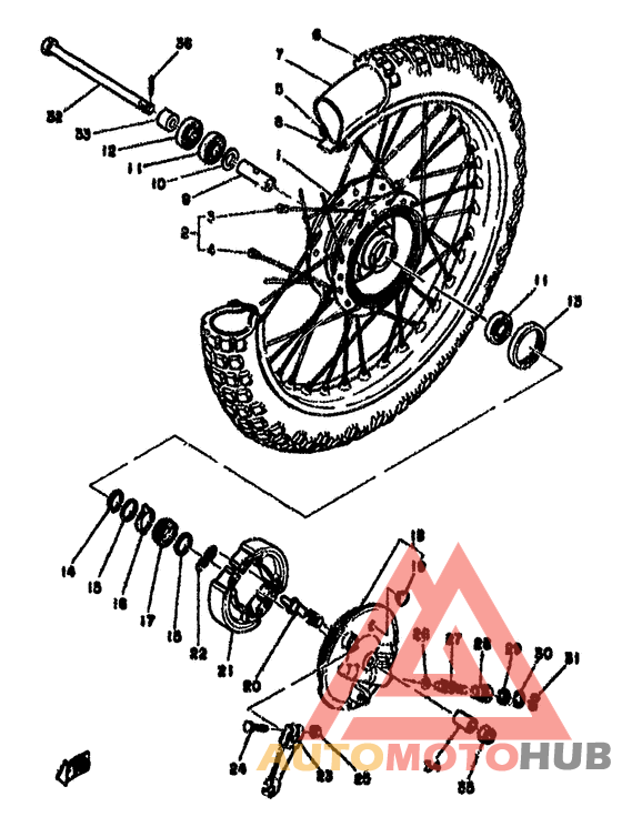Переднее колесо