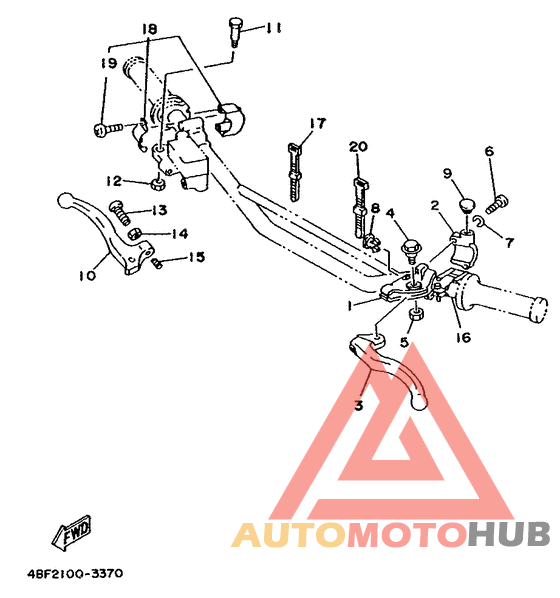 Handle switch. lever
