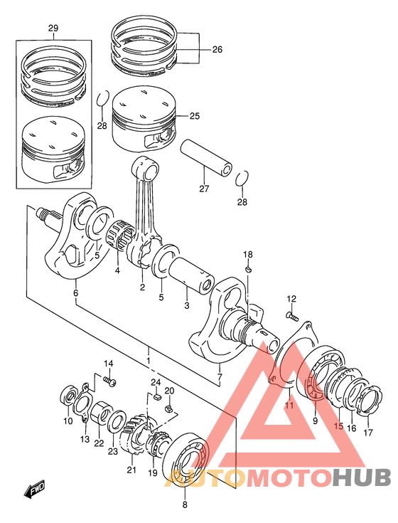 Вал коленчатый