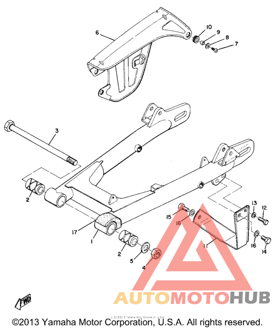 Rear arm & chain case