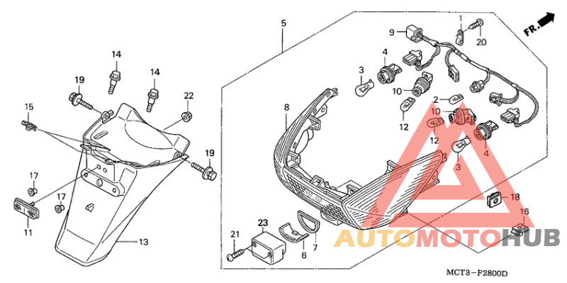 Taillight/rear fender
