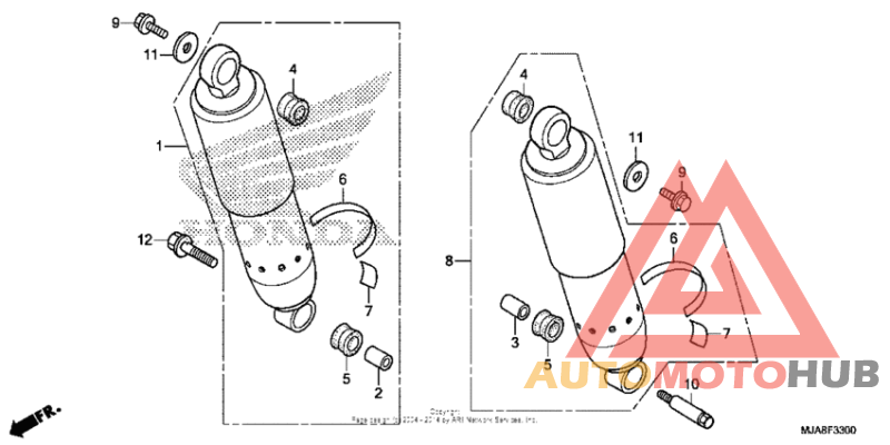 Rear shock absorber (1)