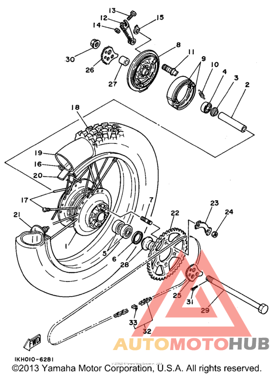 Переднее колесо