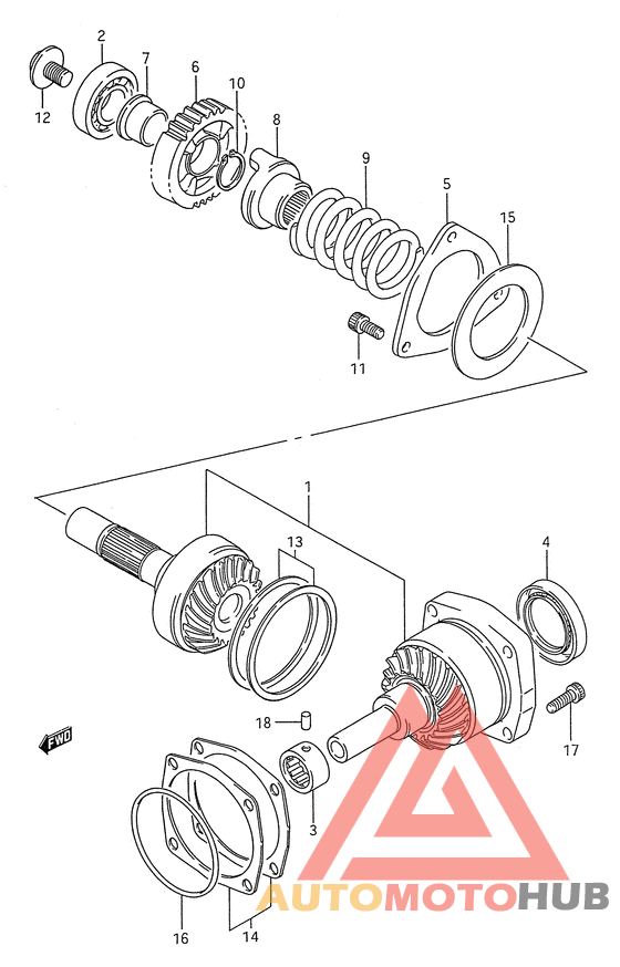Secondary drive gear