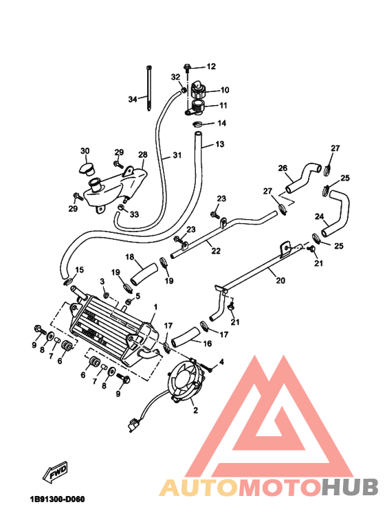 Радиатор и шланг