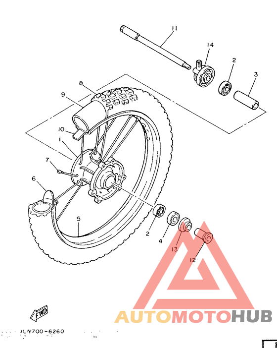 Переднее колесо