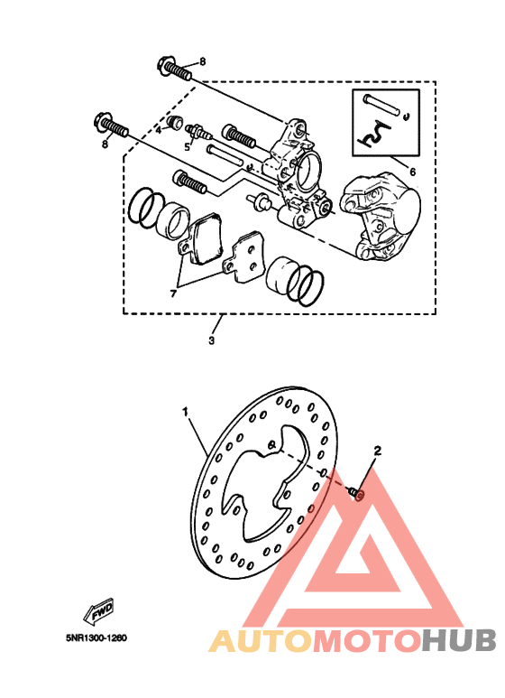 Задний суппорт