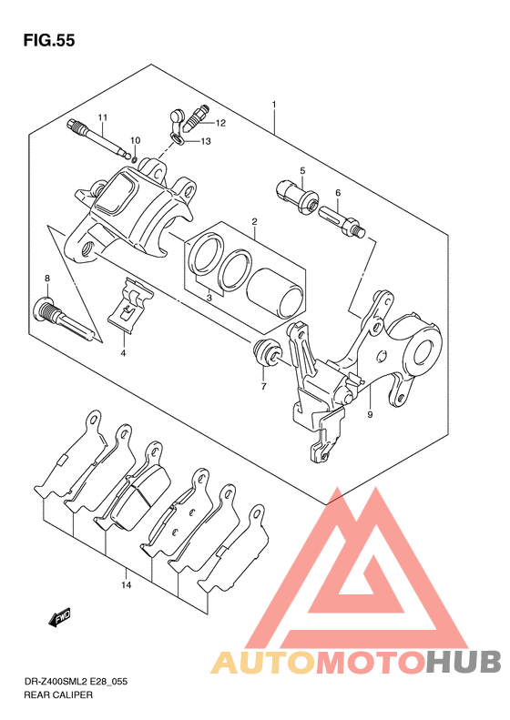 Задний суппорт