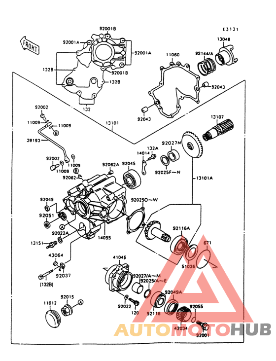 Front bevel gear(1/2)