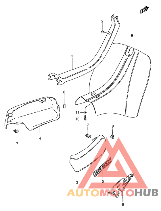 Обтекатель задний