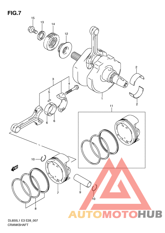 Вал коленчатый