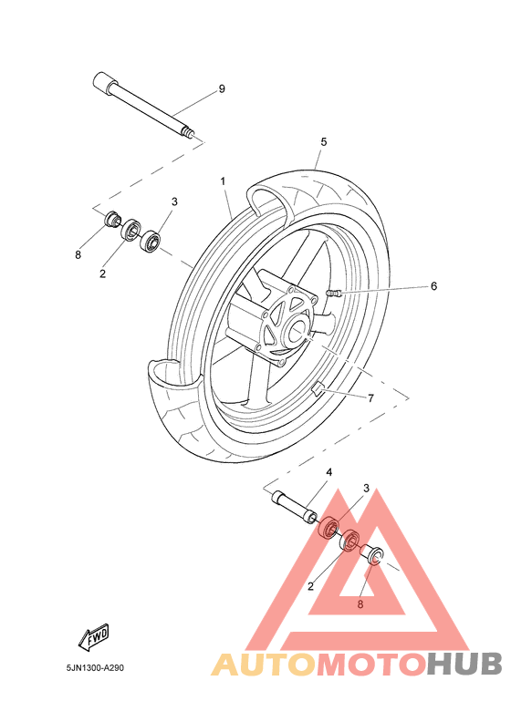 Переднее колесо