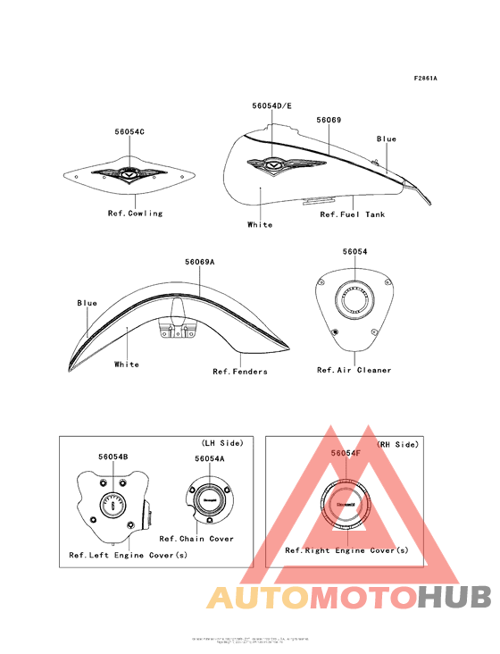 Decals (White/blue)(Ca,us)