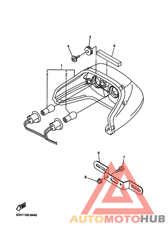Taillight unit ass`y