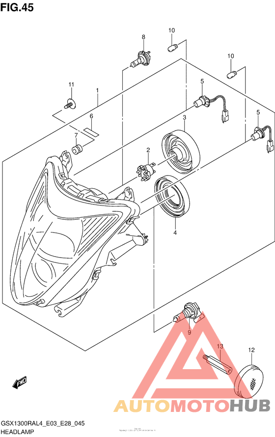 Headlamp (Gsx1300Ral4 E33)