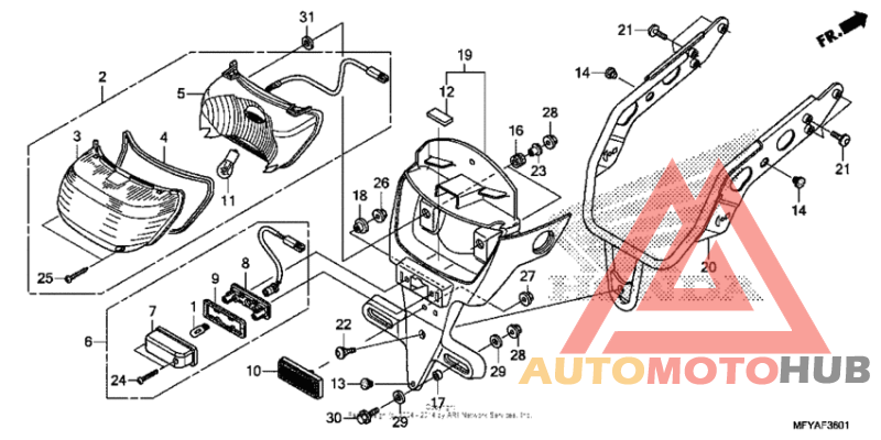 Taillight + license light (2)