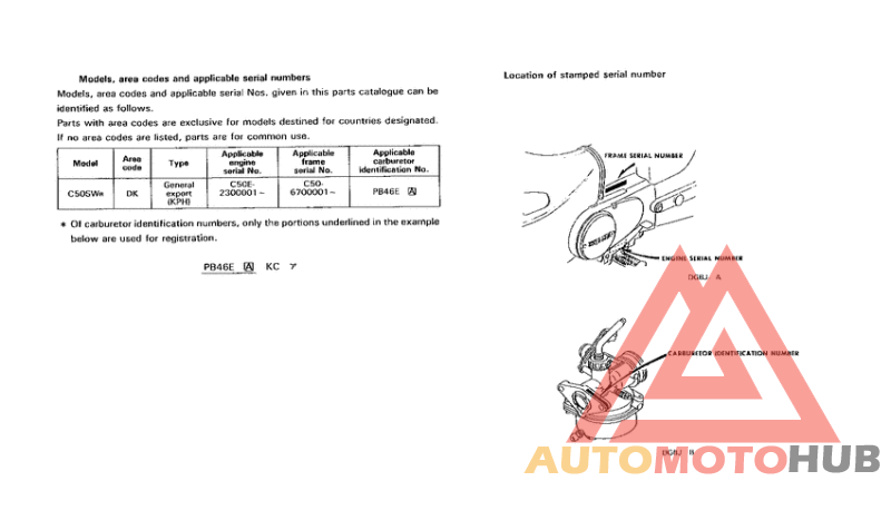 *Applicable serial numbers
