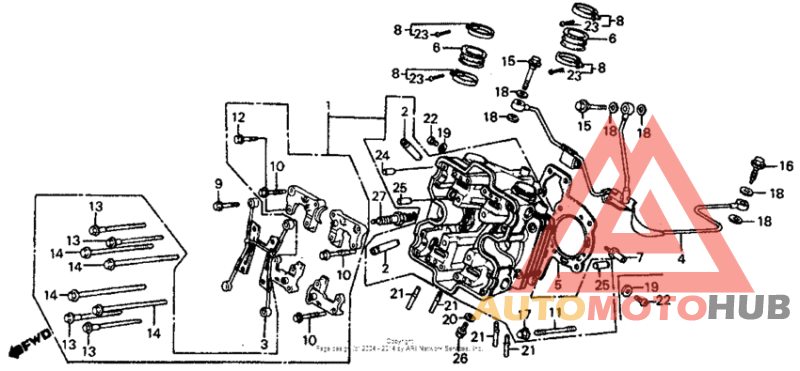 Front cylinder head 86