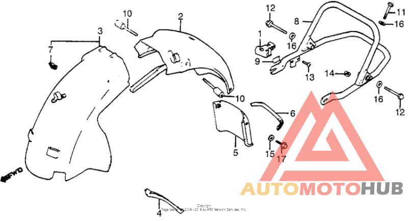 Задний бампер