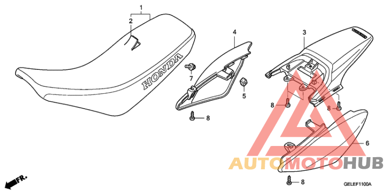 Seat/rear fender