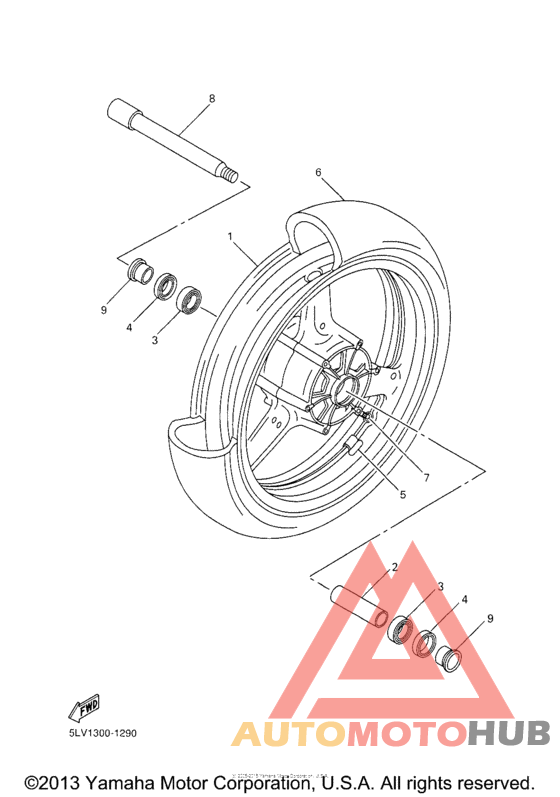 Переднее колесо