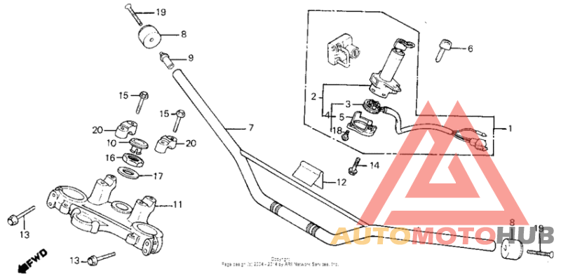 Handlebar + top bridge