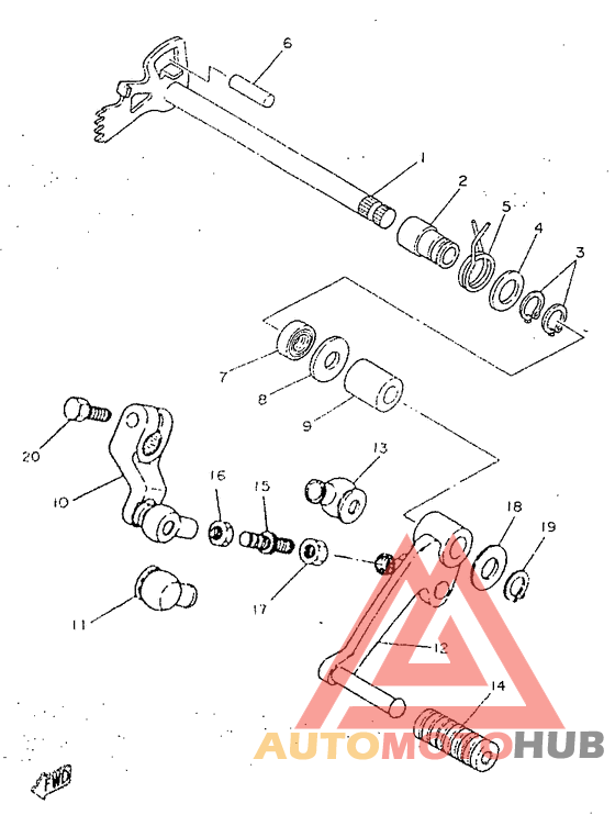 Вал переключения