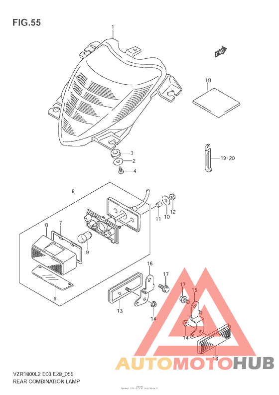 Rear Combination Lamp (Vzr1800 L2 E28)